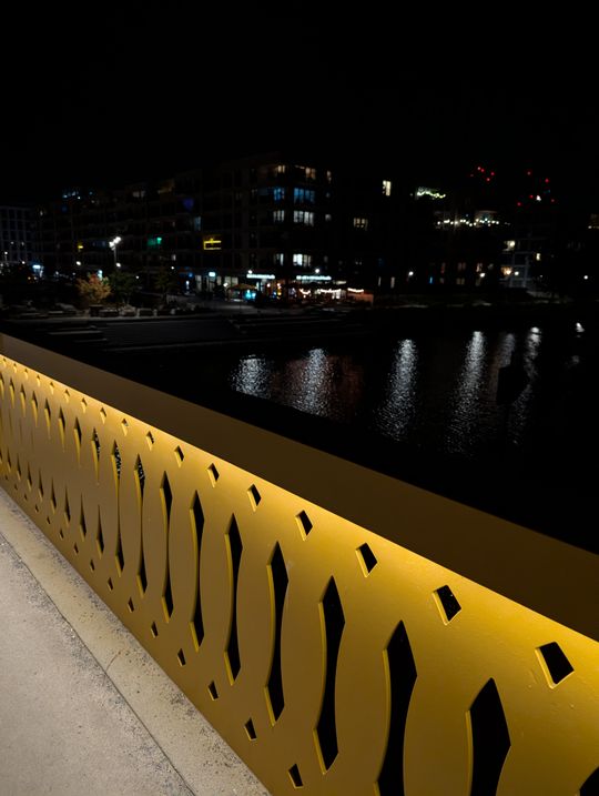 A footbridge in Berlin.