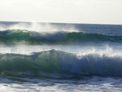 A crashing wave