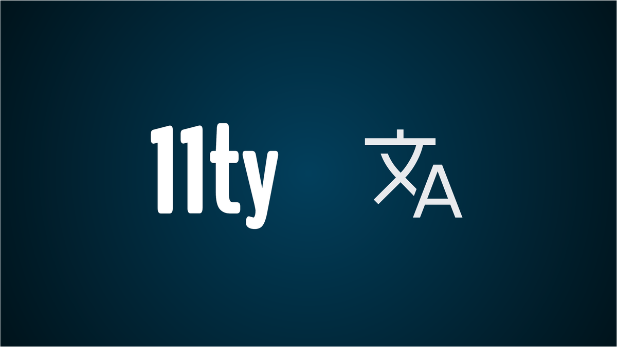 The cover image for "Eleventy (11ty) string-based translation with i18next"